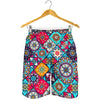 Bohemian Indian Mandala Patchwork Print Men's Shorts