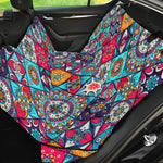 Bohemian Indian Mandala Patchwork Print Pet Car Back Seat Cover