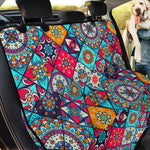 Bohemian Indian Mandala Patchwork Print Pet Car Back Seat Cover