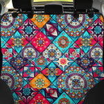 Bohemian Indian Mandala Patchwork Print Pet Car Back Seat Cover