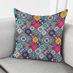 Bohemian Indian Mandala Patchwork Print Pillow Cover