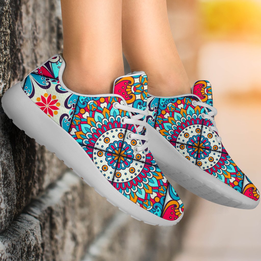 Bohemian Indian Mandala Patchwork Print Sport Shoes GearFrost