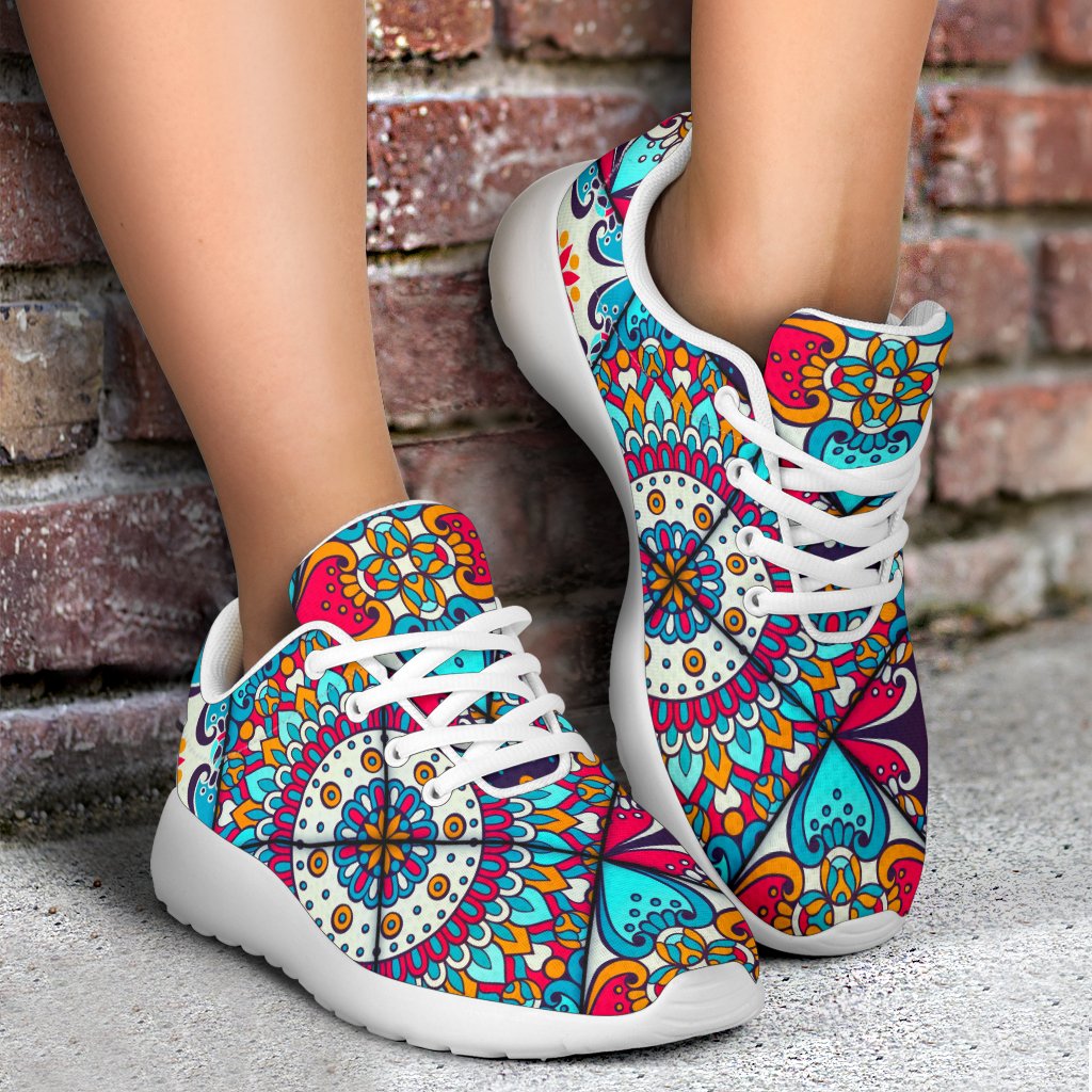 Bohemian Indian Mandala Patchwork Print Sport Shoes GearFrost