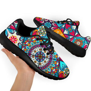 Bohemian Indian Mandala Patchwork Print Sport Shoes GearFrost