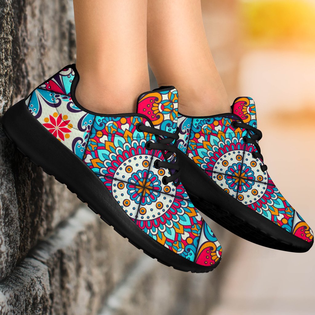 Bohemian Indian Mandala Patchwork Print Sport Shoes GearFrost