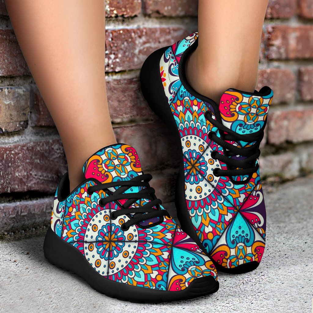 Bohemian Indian Mandala Patchwork Print Sport Shoes GearFrost