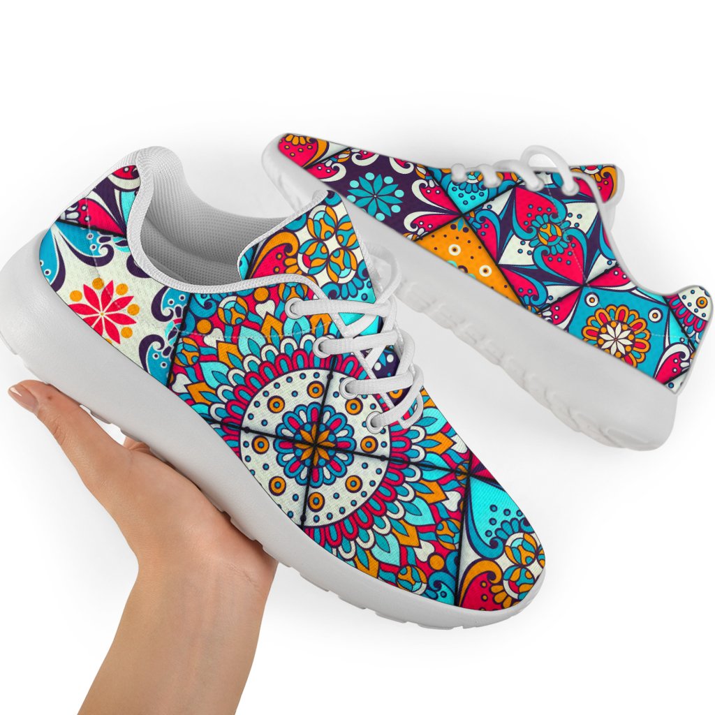 Bohemian Indian Mandala Patchwork Print Sport Shoes GearFrost