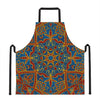 Bohemian Indian Mandala Pattern Print Apron