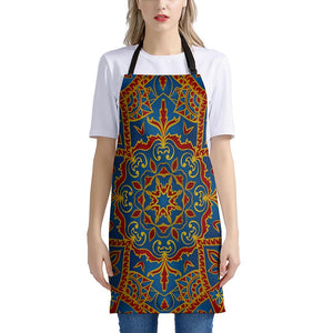 Bohemian Indian Mandala Pattern Print Apron