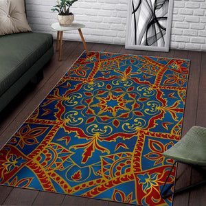 Bohemian Indian Mandala Pattern Print Area Rug GearFrost