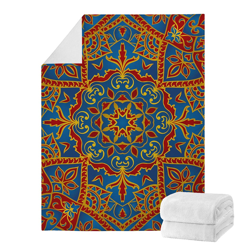 Bohemian Indian Mandala Pattern Print Blanket