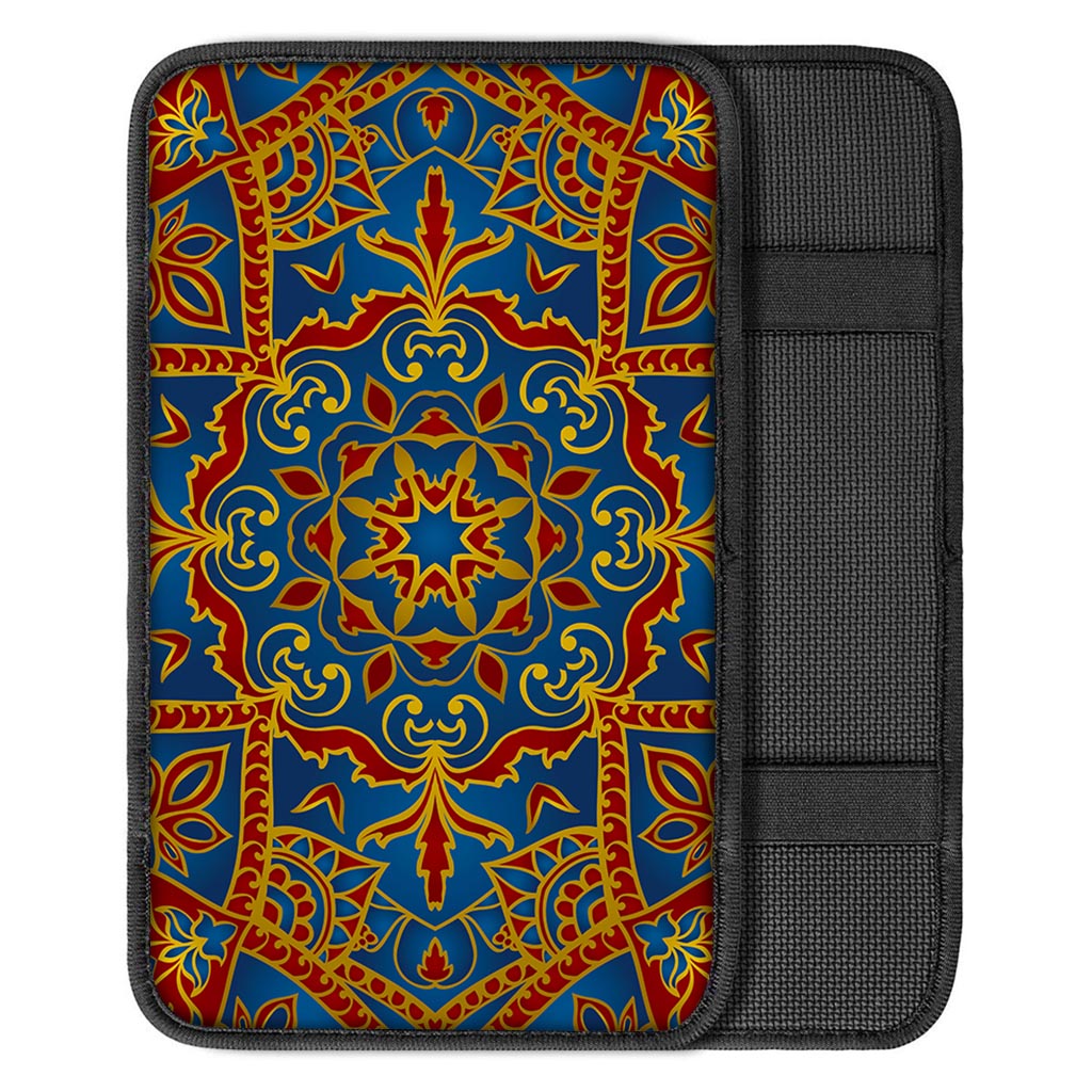 Bohemian Indian Mandala Pattern Print Car Center Console Cover