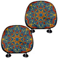 Bohemian Indian Mandala Pattern Print Car Headrest Covers