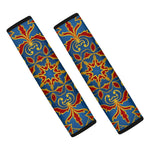 Bohemian Indian Mandala Pattern Print Car Seat Belt Covers