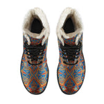 Bohemian Indian Mandala Pattern Print Comfy Boots GearFrost