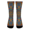 Bohemian Indian Mandala Pattern Print Crew Socks