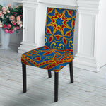 Bohemian Indian Mandala Pattern Print Dining Chair Slipcover