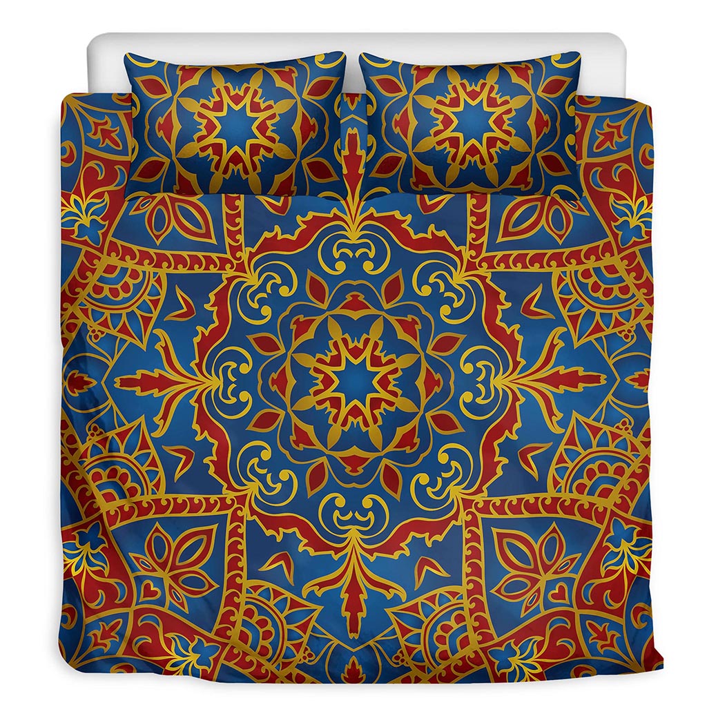 Bohemian Indian Mandala Pattern Print Duvet Cover Bedding Set