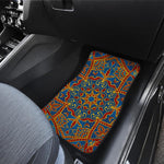 Bohemian Indian Mandala Pattern Print Front and Back Car Floor Mats