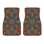 Bohemian Indian Mandala Pattern Print Front Car Floor Mats