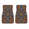 Bohemian Indian Mandala Pattern Print Front Car Floor Mats