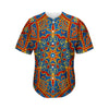 Bohemian Indian Mandala Pattern Print Men's Baseball Jersey