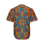 Bohemian Indian Mandala Pattern Print Men's Baseball Jersey