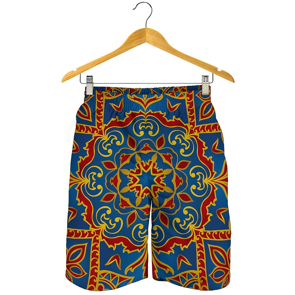 Bohemian Indian Mandala Pattern Print Men's Shorts