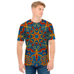 Bohemian Indian Mandala Pattern Print Men's T-Shirt