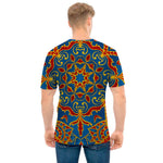 Bohemian Indian Mandala Pattern Print Men's T-Shirt