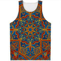Bohemian Indian Mandala Pattern Print Men's Tank Top