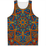 Bohemian Indian Mandala Pattern Print Men's Tank Top