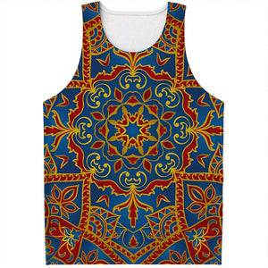 Bohemian Indian Mandala Pattern Print Men's Tank Top