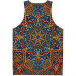 Bohemian Indian Mandala Pattern Print Men's Tank Top