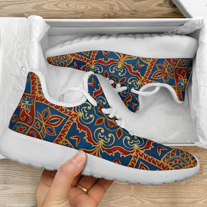 Bohemian Indian Mandala Pattern Print Mesh Knit Shoes GearFrost