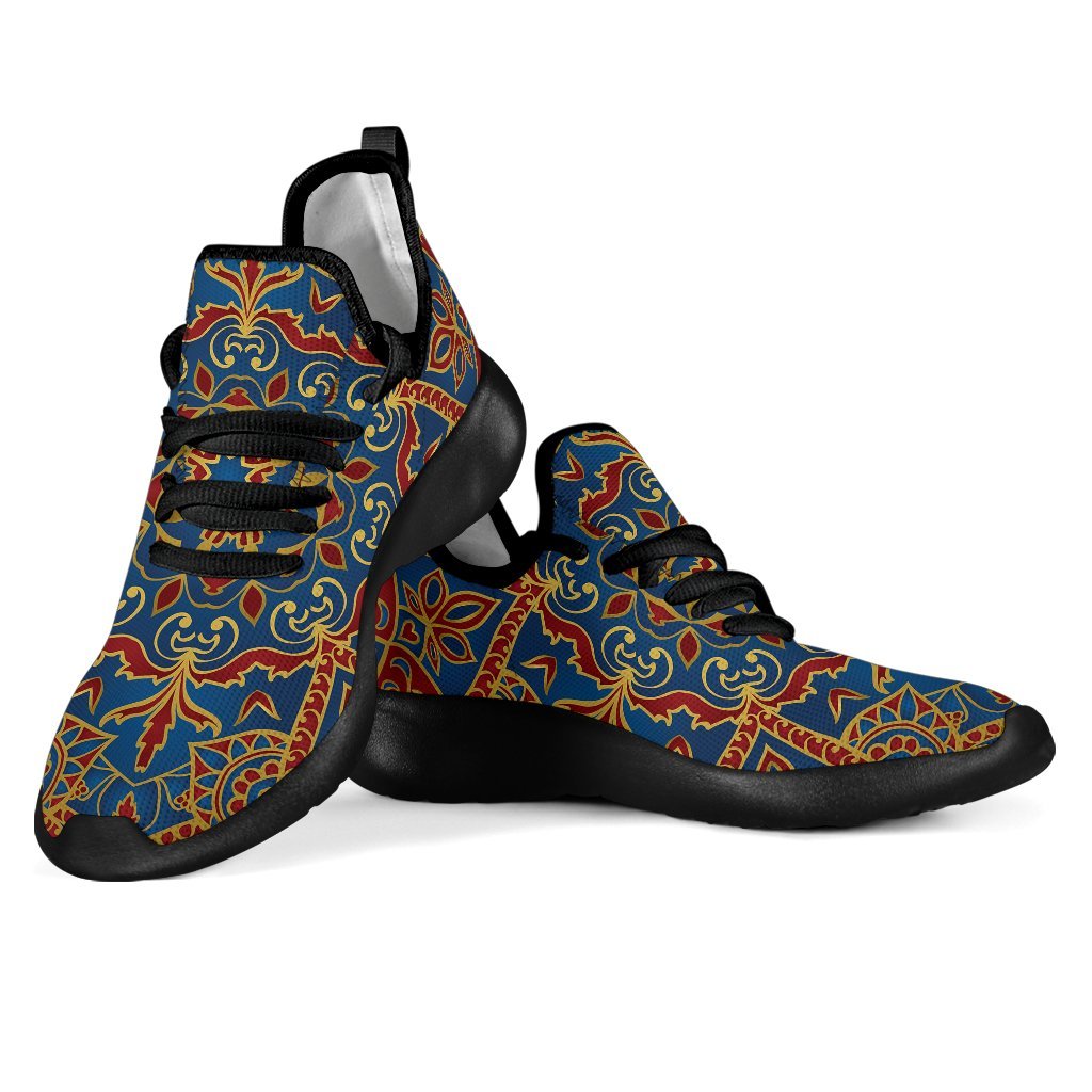 Bohemian Indian Mandala Pattern Print Mesh Knit Shoes GearFrost