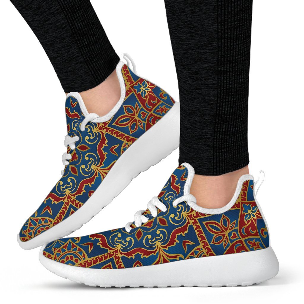 Bohemian Indian Mandala Pattern Print Mesh Knit Shoes GearFrost