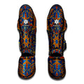 Bohemian Indian Mandala Pattern Print Muay Thai Shin Guards