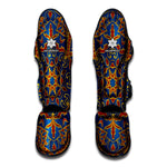 Bohemian Indian Mandala Pattern Print Muay Thai Shin Guard