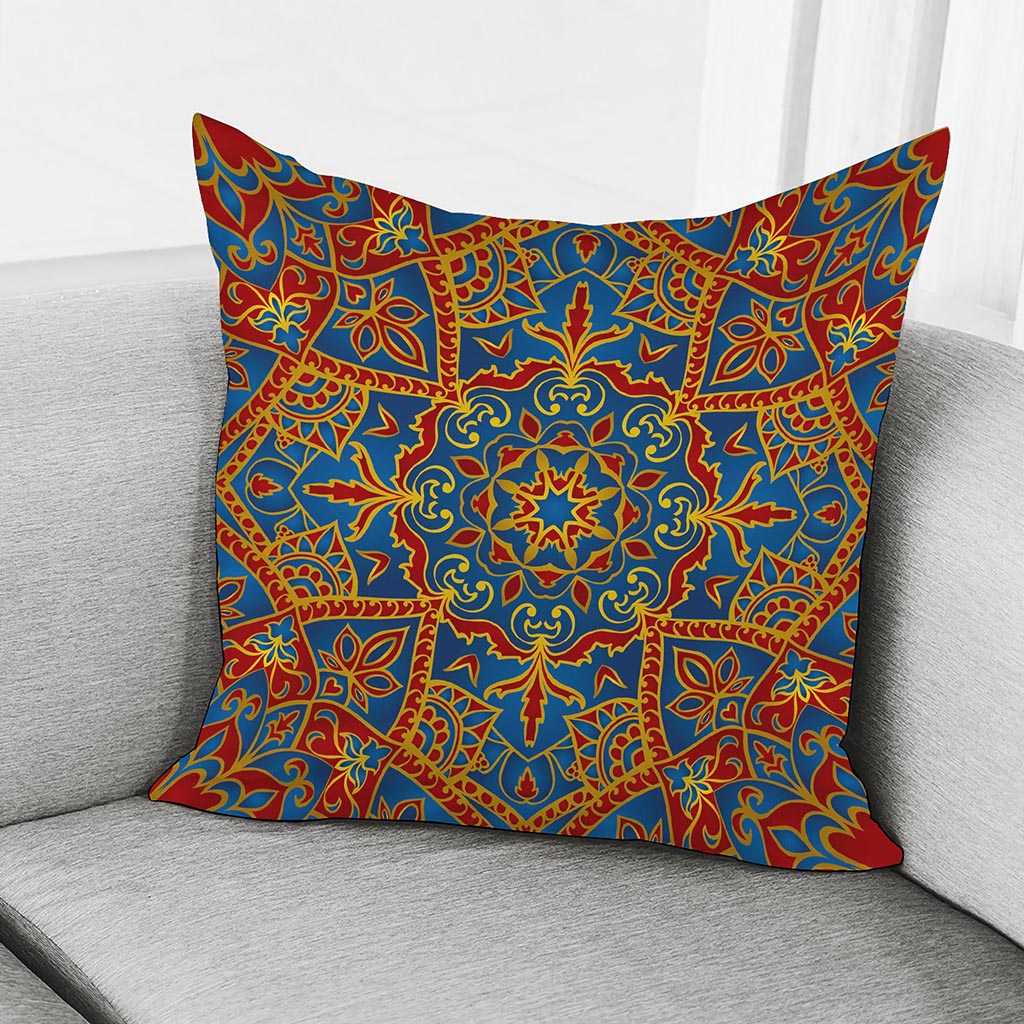 Bohemian Indian Mandala Pattern Print Pillow Cover