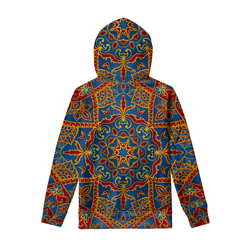 Bohemian Indian Mandala Pattern Print Pullover Hoodie