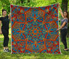 Bohemian Indian Mandala Pattern Print Quilt