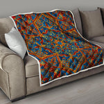 Bohemian Indian Mandala Pattern Print Quilt