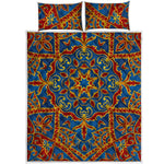 Bohemian Indian Mandala Pattern Print Quilt Bed Set