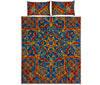 Bohemian Indian Mandala Pattern Print Quilt Bed Set