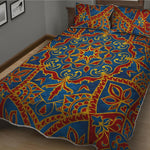 Bohemian Indian Mandala Pattern Print Quilt Bed Set