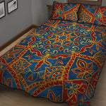 Bohemian Indian Mandala Pattern Print Quilt Bed Set