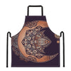 Bohemian Moon And Sun Print Apron