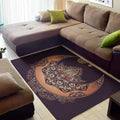Bohemian Moon And Sun Print Floor Mat
