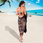 Bohemian Moon And Sun Print Beach Sarong Wrap
